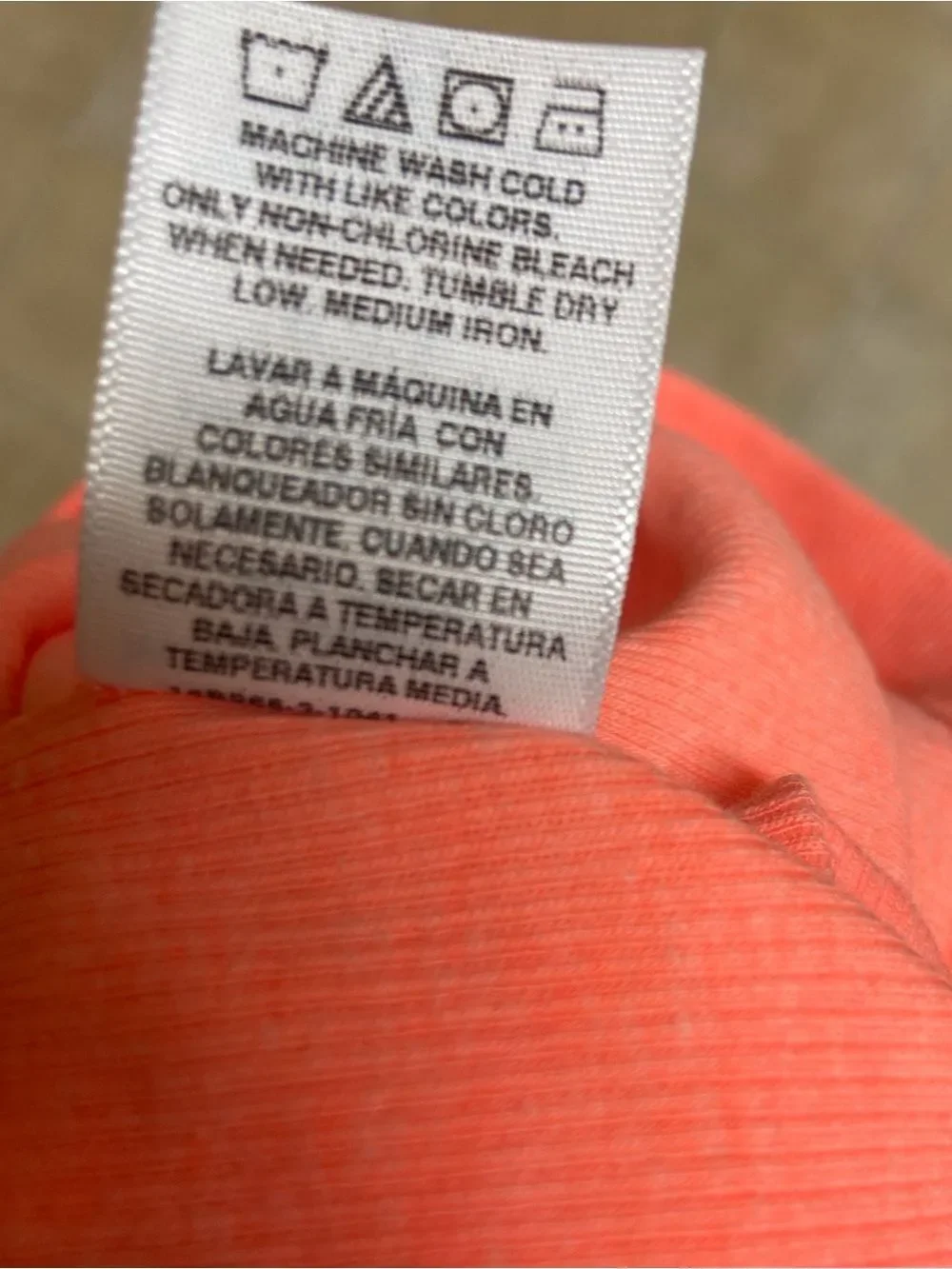 Wonder Nation Coral Heathered Active Top - No Visible Brand Size M (7-8)